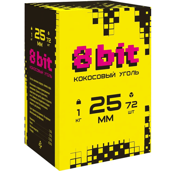 Кокосовый уголь Cocoloco 8bit 25мм в Ханты-Мансийске
