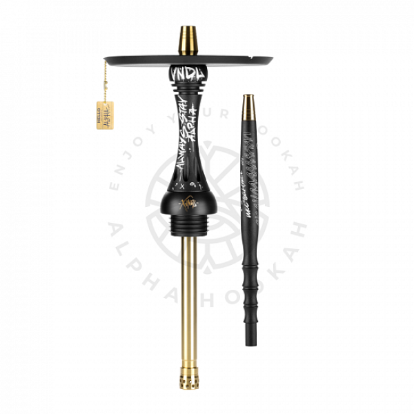 Кальян Alpha Hookah X VNDL Jet Black Чёрный (42 см) в Ханты-Мансийске