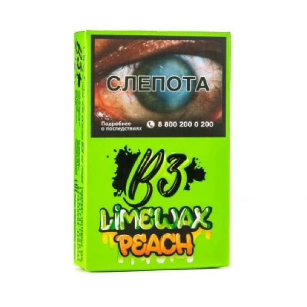 Табак B3 Limewax peach (Персик Лайм) 50 гр в Ханты-Мансийске