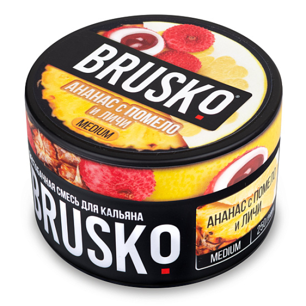 Смесь BRUSKO АНАНАС С ПОМЕЛО И ЛИЧИ (MEDIUM) 250 гр в Ханты-Мансийске