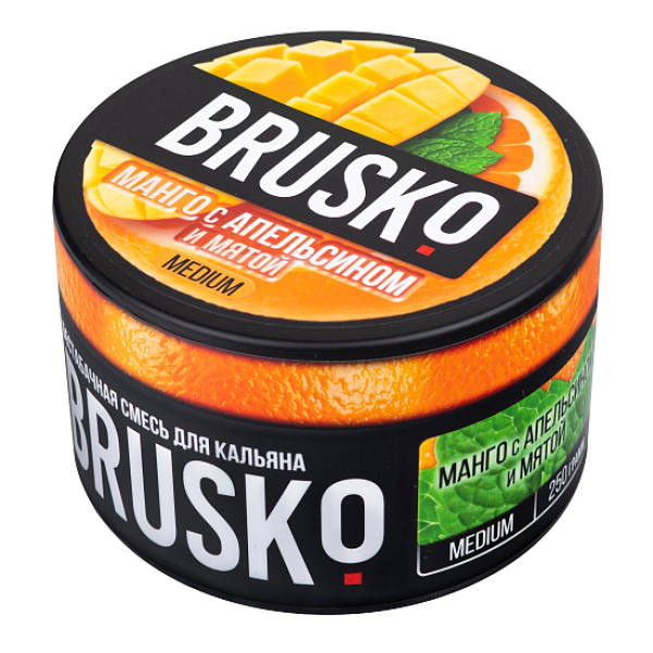 Смесь BRUSKO МАНГО С АПЕЛЬСИНОМ И МЯТОЙ (MEDIUM) 250 гр в Ханты-Мансийске