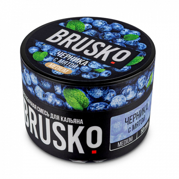 Смесь Brusko Medium Черника с мятой 50 грамм в Ханты-Мансийске
