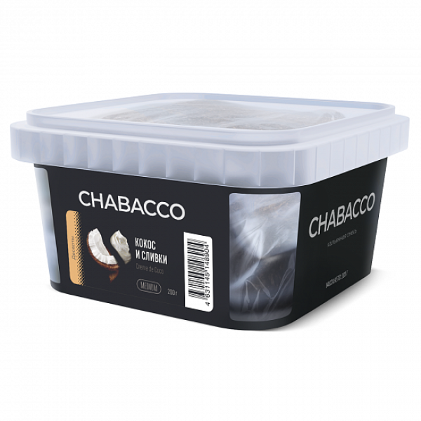 Смесь Chabacco Medium Creme De Coco (Кокос И Сливки) 200 гр в Ханты-Мансийске