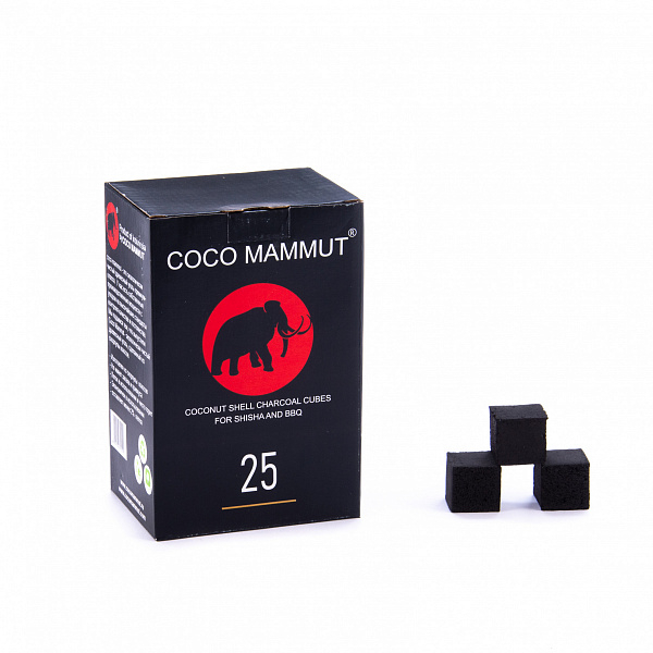 Уголь Cocomammut 25мм для кальяна - 1кг (72 шт) в Ханты-Мансийске