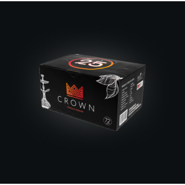 Уголь Crown 25 мм для кальяна (72 шт.) в Ханты-Мансийске
