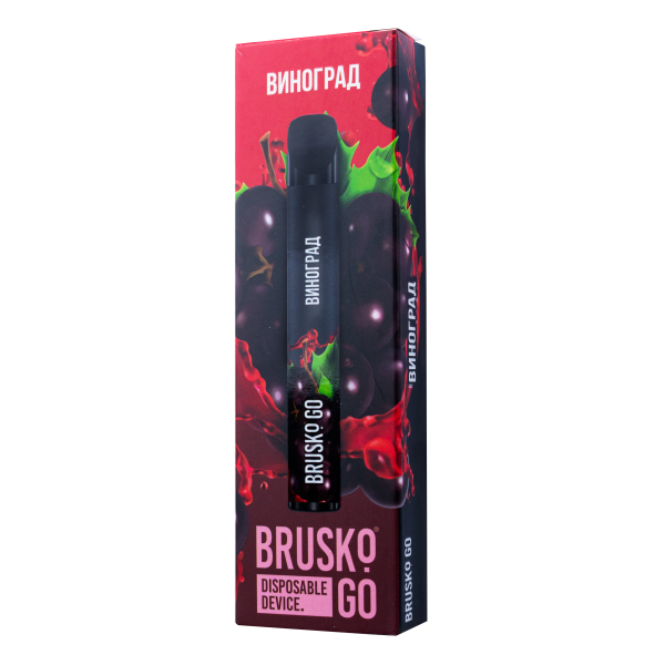 Одноразовая электронная сигарета Brusko Go Виноград 800 затяжек в Ханты-Мансийске