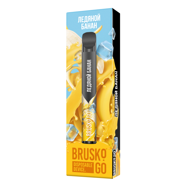 Одноразовая электронная сигарета Brusko Go Ледяной Банан 800 затяжек в Ханты-Мансийске