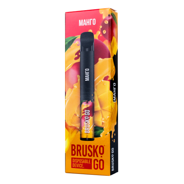 Одноразовая электронная сигарета Brusko Go Манго 800 затяжек в Ханты-Мансийске