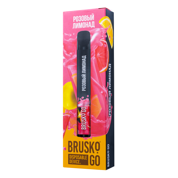 Одноразовая электронная сигарета Brusko Go Розовый Лимонад 800 затяжек в Ханты-Мансийске