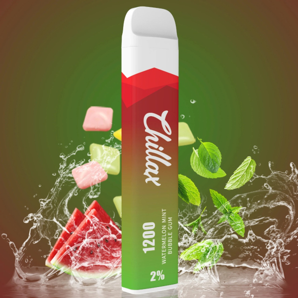 Chillax Watermelon Mint bubble gum (Арбуз Мятная жвачка), 1200 тяг в Ханты-Мансийске