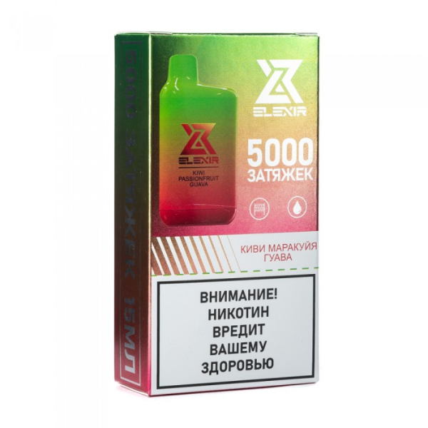 Elexir (Kiwi Passionfruit Guava (Киви маракуйя гуава)), 5000 тяг в Ханты-Мансийске
