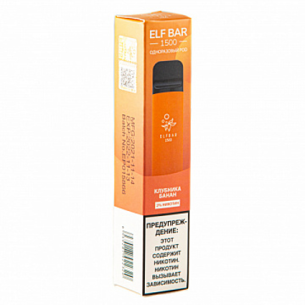 ELFBAR STRAWBERRY BANANA, 1500 тяг в Ханты-Мансийске