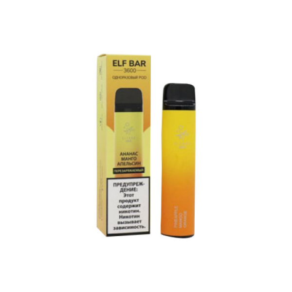 Elfbar (3600 (Ананас манго апельсин)), 3600 тяг в Ханты-Мансийске