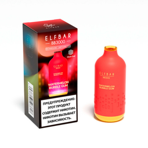 Elfbar BB3000 Арбузная жвачка, 3000 тяг в Ханты-Мансийске