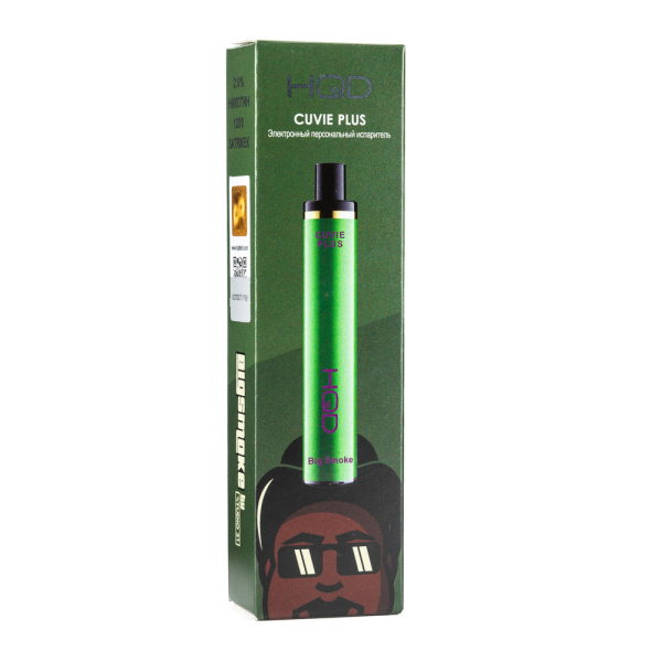 Одноразовая электронная сигарета HQD Cuvie Plus Big smoke 1200 затяжек в Ханты-Мансийске