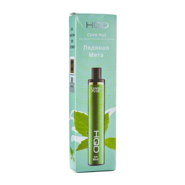 Одноразовая электронная сигарета HQD Cuvie Plus Ice Mint (Ледяная Мята) 1200 затяжек в Ханты-Мансийске