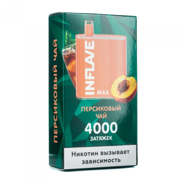 INFLAVE MAX Персиковый чай, 4000 тяг в Ханты-Мансийске