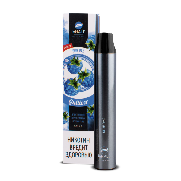 inHale Guliver Hard Blue Razz (Ежевика) 1500 затяжек в Ханты-Мансийске