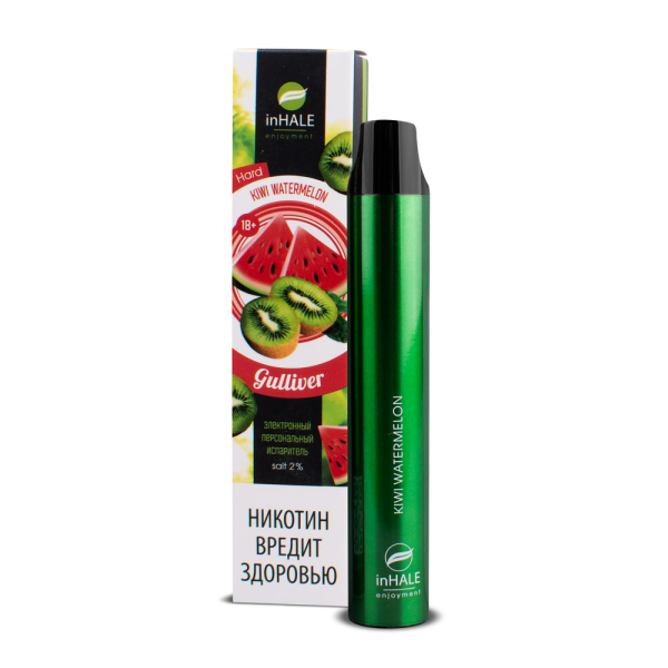 inHale Guliver Hard Kiwi Watermelon (Киви Арбуз) 1500 затяжек в Ханты-Мансийске