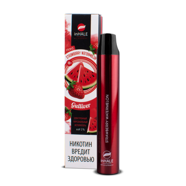 inHale Guliver Hard Strawberry Watermelon (Клубника Арбуз) 1500 затяжек в Ханты-Мансийске