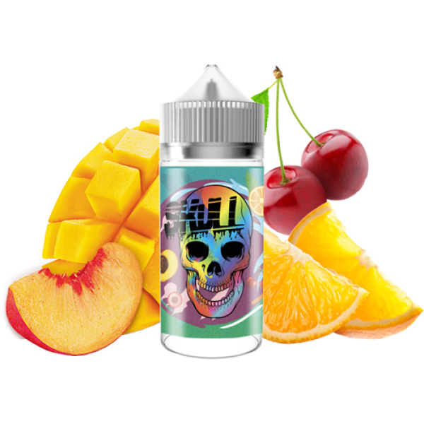 Жидкость SKULL Fruit Bomb (Персик Мандарин Ледяная Вишня) (100 мл, 0 мг/мл) в Ханты-Мансийске