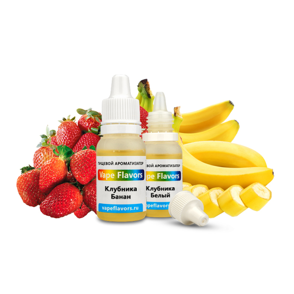 Ароматизатор Vape Flavors Клубника Банан 10мл в Ханты-Мансийске