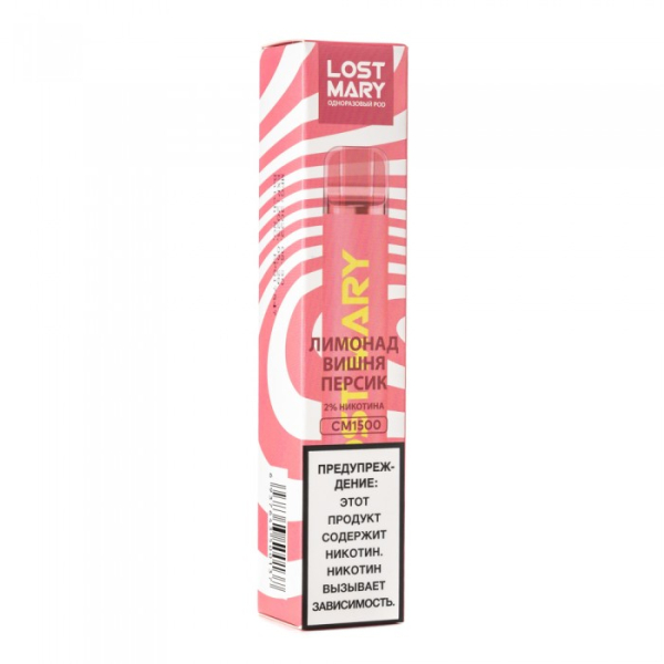Lost Mary Cherry Peach Lemonade Лимонад вишня персик, 1500 тяг в Ханты-Мансийске