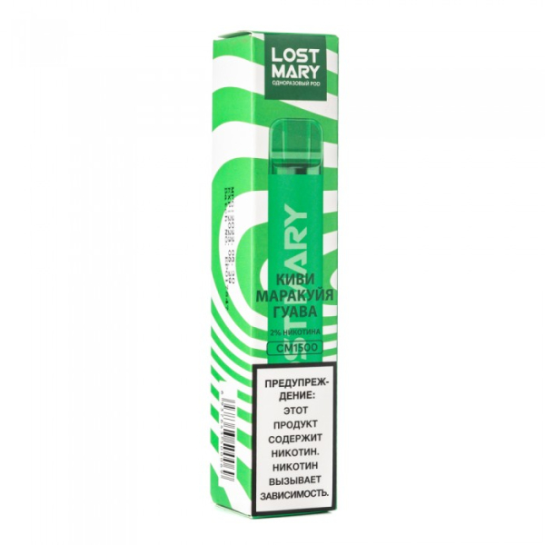 Lost Mary Kiwi Passion Fruit Guava Киви Маракуйя Гуава, 1500 тяг в Ханты-Мансийске