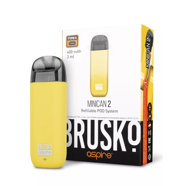 Brusko MINICAN 2 (400 мАч, Желтый) в Ханты-Мансийске