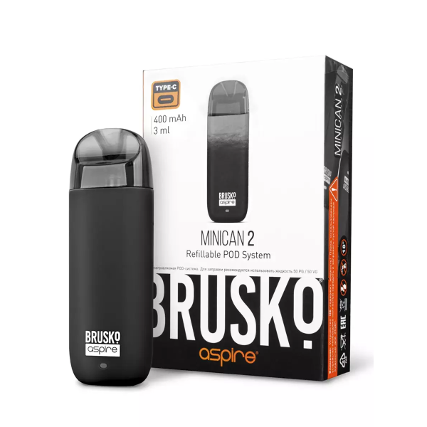 Brusko MINICAN 2 (400 мАч, Черный) в Ханты-Мансийске