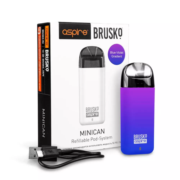 Brusko MINICAN (350 мАч, Синий,фиолетовый) в Ханты-Мансийске