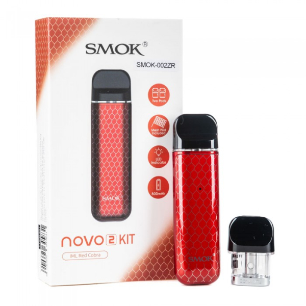 POD-система SMOK Novo 2 Pod 800 mAh Red Carbon в Ханты-Мансийске