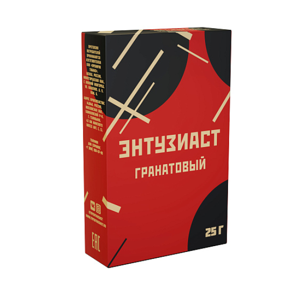 Табак ЭНТУЗИАСТ ГРАНАТОВЫЙ 25 гр в Ханты-Мансийске