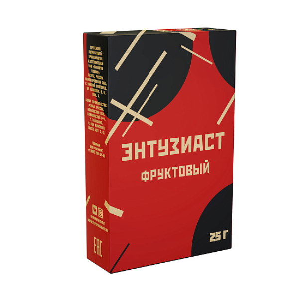 Табак ЭНТУЗИАСТ ФРУКТОВЫЙ 25 гр в Ханты-Мансийске