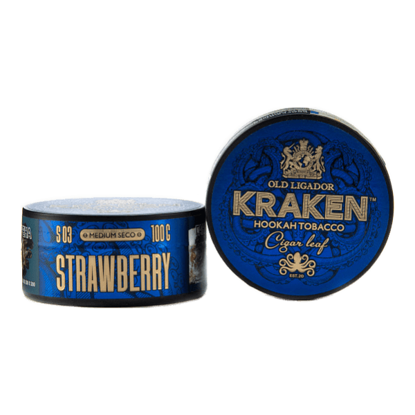 Табак Kraken Medium Seco Strawberr (Клубника) 100 гр в Ханты-Мансийске