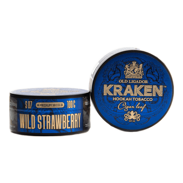 Табак Kraken Medium Seco wild strawberry (Земляника) 100 гр в Ханты-Мансийске