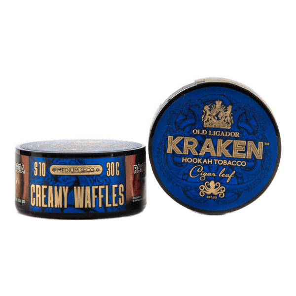 Табак Kraken Medium Seco Creamy Waffles (Сливочные вафли) 30 гр в Ханты-Мансийске