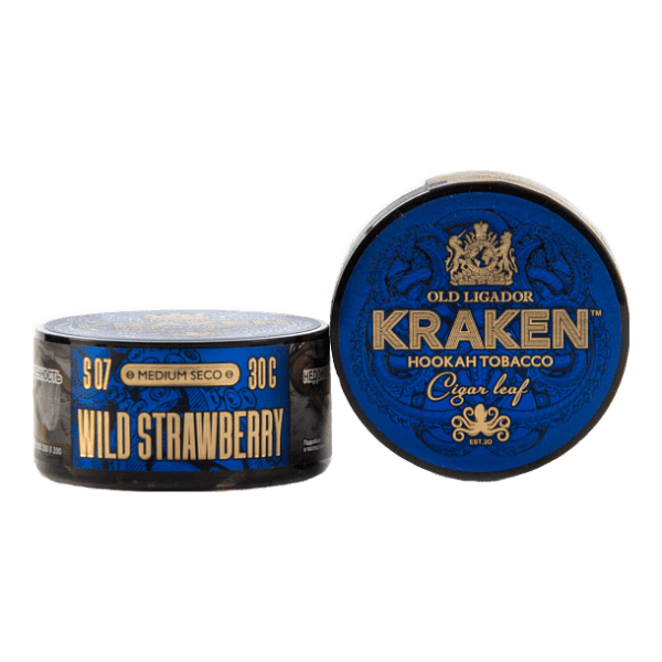 Табак Kraken Medium Seco wild strawberry (Земляника) 30 гр в Ханты-Мансийске