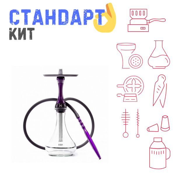 Набор с кальяном  Alpha Hookah X Purple СТАНДАРТ в Ханты-Мансийске