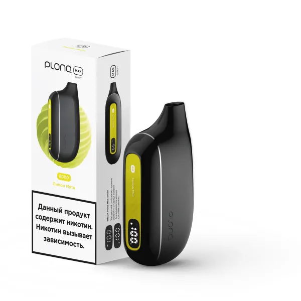Plonq Max Smart Лимон Мята (8000 Затяжек) 20 Мг в Ханты-Мансийске