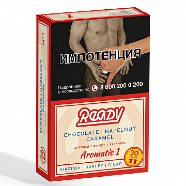 Табак READY №1 CHOCOLATE HAZELNUT CARAMEL (Шоколад Орех Карамель) 30 гр в Ханты-Мансийске