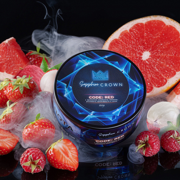 Табак Sapphire Crown Code red (Малина клубника) 100 гр в Ханты-Мансийске