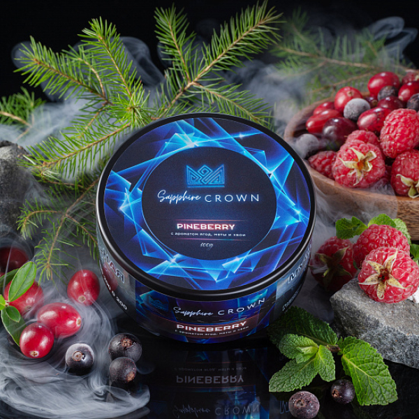 Табак Sapphire Crown Pineberry (Ягоды хвоя Мята) 100 гр в Ханты-Мансийске