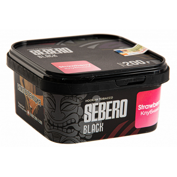 Табак SEBERO BLACK STRAWBERRY 200 гр в Ханты-Мансийске