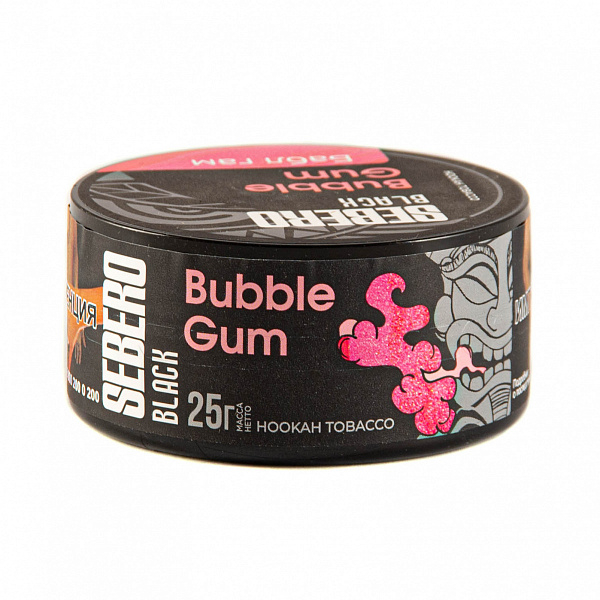 Табак SEBERO BLACK BUBBLE GUM 25 гр в Ханты-Мансийске
