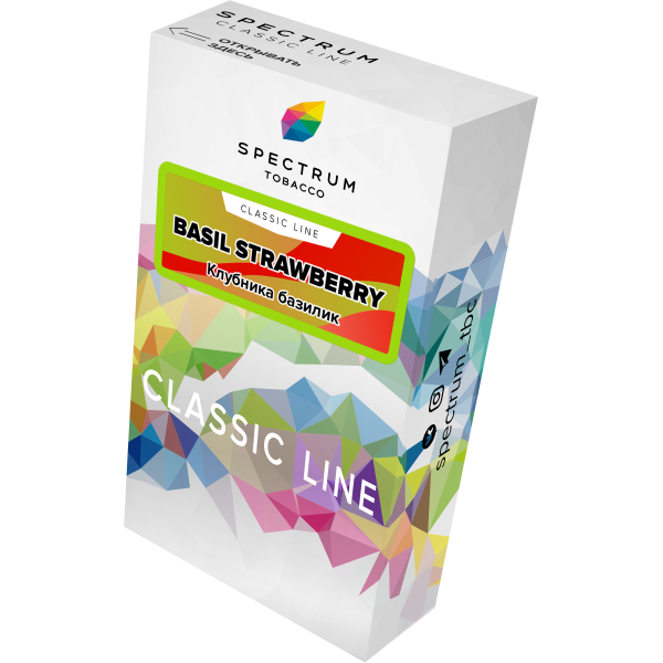 Табак Spectrum Classic current basil steawberry 40 грамм в Ханты-Мансийске