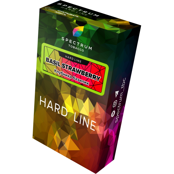 Табак Spectrum Hard basil strawberry 40 грамм в Ханты-Мансийске