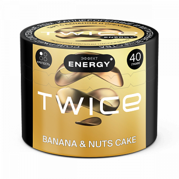 Табак TWICE Banana Nuts Cake (Пирог с бананом и орехами) 40 гр в Ханты-Мансийске