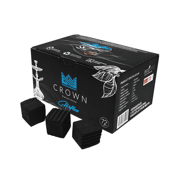 Уголь Crown Airflow Кокосовый 72 Шт (25 Мм) в Ханты-Мансийске