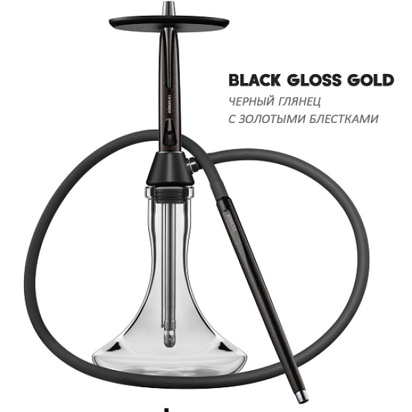 Кальян Koress K3 Black Gloss (Черный,Золотой, 48 см) в Ханты-Мансийске